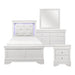 Lana Collection 4pc Set (TB+NS+DR+MR) in White - 1556WT-1*4 - FAMSA Furniture (TX)