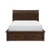 Logandale Eastern King Platform Bed with Footboard Storage in Brown - 1559K-1EK - FAMSA Furniture (TX)