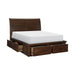 Logandale 4pc Set (QB+NS+DR+MR) in Brown - 1559-1*4 - FAMSA Furniture (TX)