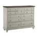 Mossbrook Dresser in Gray/Brown - 1568-5 - FAMSA Furniture (TX)