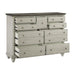 Mossbrook Dresser in Gray/Brown - 1568-5 - FAMSA Furniture (TX)
