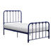 Bethany Twin Platform Bed in Blue - 1571BUT-1 - FAMSA Furniture (TX)