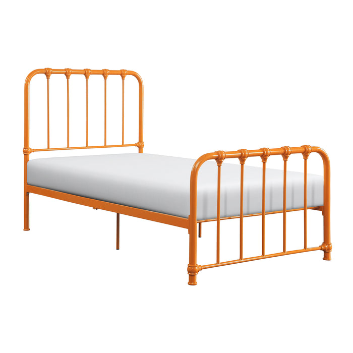 Bethany Twin Platform Bed in Orange - 1571RNT-1 - FAMSA Furniture (TX)