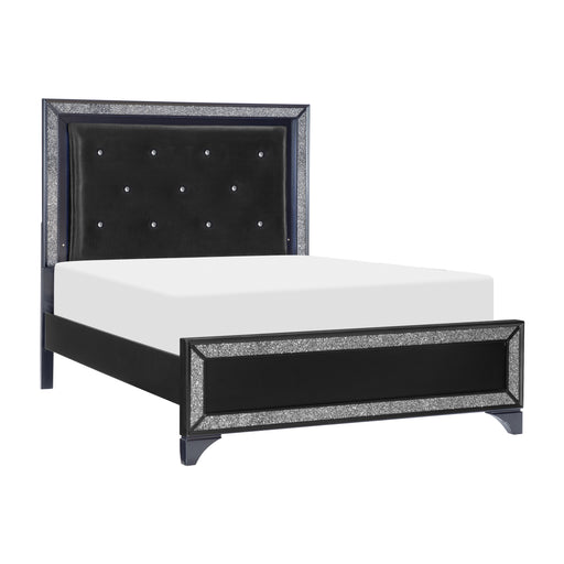 Salon Queen Bed in Black/Gold/Silver/Champagne - 1572BK-1 - FAMSA Furniture (TX)
