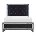 Salon 4pc Set (QB+NS+DR+MR) in Black/Gold/Silver/Champagne - 1572BK-1*4 - FAMSA Furniture (TX)