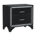 Salon Nightstand in Black/Gold/Silver/Champagne - 1572BK-4 - FAMSA Furniture (TX)