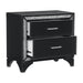 Salon Nightstand in Black/Gold/Silver/Champagne - 1572BK-4 - FAMSA Furniture (TX)