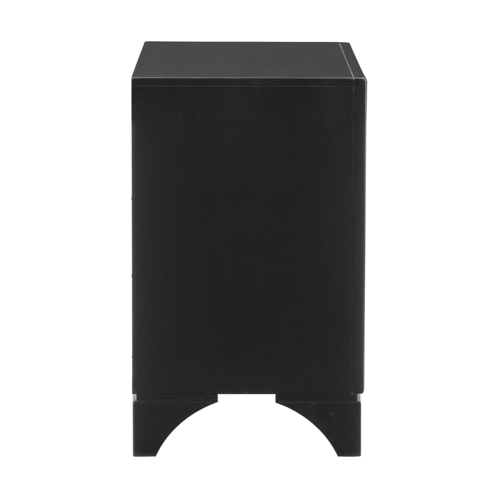 Salon Nightstand in Black/Gold/Silver/Champagne - 1572BK-4 - FAMSA Furniture (TX)