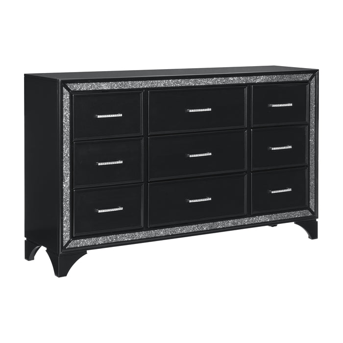 Salon Dresser in Black/Gold/Silver/Champagne - 1572BK-5 - FAMSA Furniture (TX)