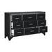 Salon Dresser in Black/Gold/Silver/Champagne - 1572BK-5 - FAMSA Furniture (TX)
