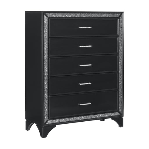 Salon Chest in Black/Gold/Silver/Champagne - 1572BK-9 - FAMSA Furniture (TX)