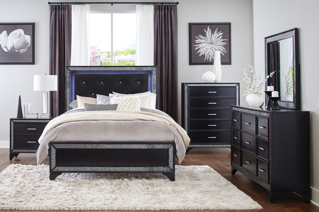 Salon Chest in Black/Gold/Silver/Champagne - 1572BK-9 - FAMSA Furniture (TX)