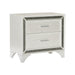 Salon Nightstand in Gold/Silver/Champagne/White - 1572W-4 - FAMSA Furniture (TX)