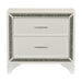 Salon Nightstand in Gold/Silver/Champagne/White - 1572W-4 - FAMSA Furniture (TX)