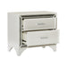 Salon Nightstand in Gold/Silver/Champagne/White - 1572W-4 - FAMSA Furniture (TX)