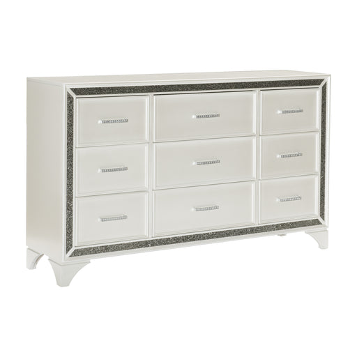 Salon Dresser in Gold/Silver/Champagne/White - 1572W-5 - FAMSA Furniture (TX)