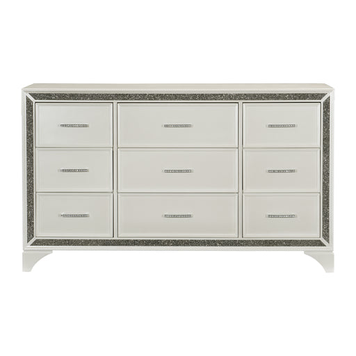 Salon Dresser in Gold/Silver/Champagne/White - 1572W-5 - FAMSA Furniture (TX)