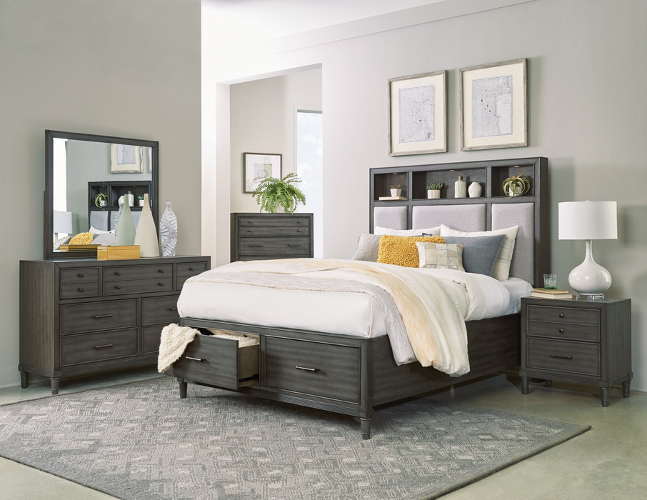 Wittenberry Eastern King Platform Bed in Gray - 1573K-1EK - FAMSA Furniture (TX)