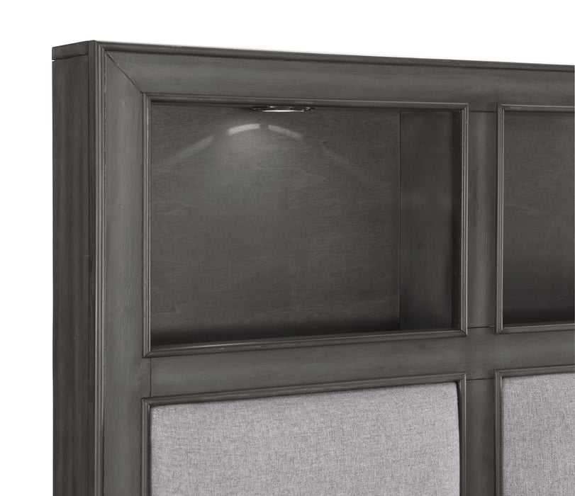 Wittenberry Eastern King Platform Bed in Gray - 1573K-1EK - FAMSA Furniture (TX)