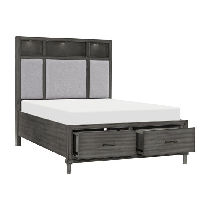 Wittenberry Eastern King Platform Bed in Gray - 1573K-1EK - FAMSA Furniture (TX)
