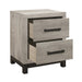 Zephyr 4pc Set (TB+NS+DR+MR) in Gray - 1577T-1*4 - FAMSA Furniture (TX)