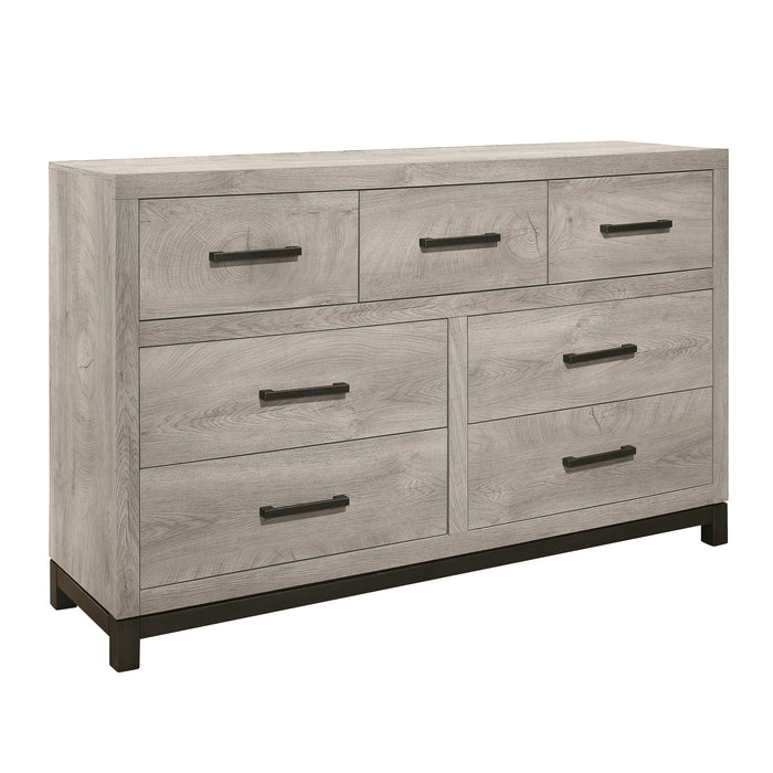 Zephyr 4pc Set (TB+NS+DR+MR) in Gray - 1577T-1*4 - FAMSA Furniture (TX)