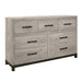 Zephyr 4pc Set (TB+NS+DR+MR) in Gray - 1577T-1*4 - FAMSA Furniture (TX)
