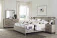 Zephyr 5pc Set Full Wall Bed (FB+2NS+2NS-P) in Gray - 1577F-1WB - FAMSA Furniture (TX)
