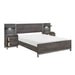 Zephyr 5pc Set Queen Wall Bed (QB+2NS+2NS-P) in Gray - 1577DG-1WB - FAMSA Furniture (TX)