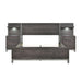 Zephyr 5pc Set Full Wall Bed (FB+2NS+2NS-P) in Gray - 1577DGF-1WB - FAMSA Furniture (TX)