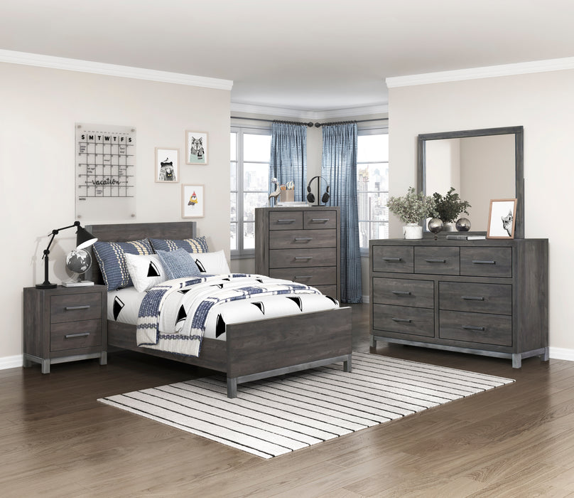 Zephyr Twin Bed in Gray - 1577DGT-1 - FAMSA Furniture (TX)