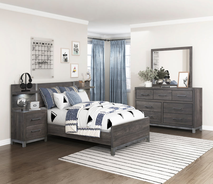 Zephyr Twin Bed in Gray - 1577DGT-1 - FAMSA Furniture (TX)