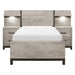 Zephyr 5pc Set Twin Wall Bed (TB+2NS+2NS-P) in Gray - 1577T-1WB - FAMSA Furniture (TX)