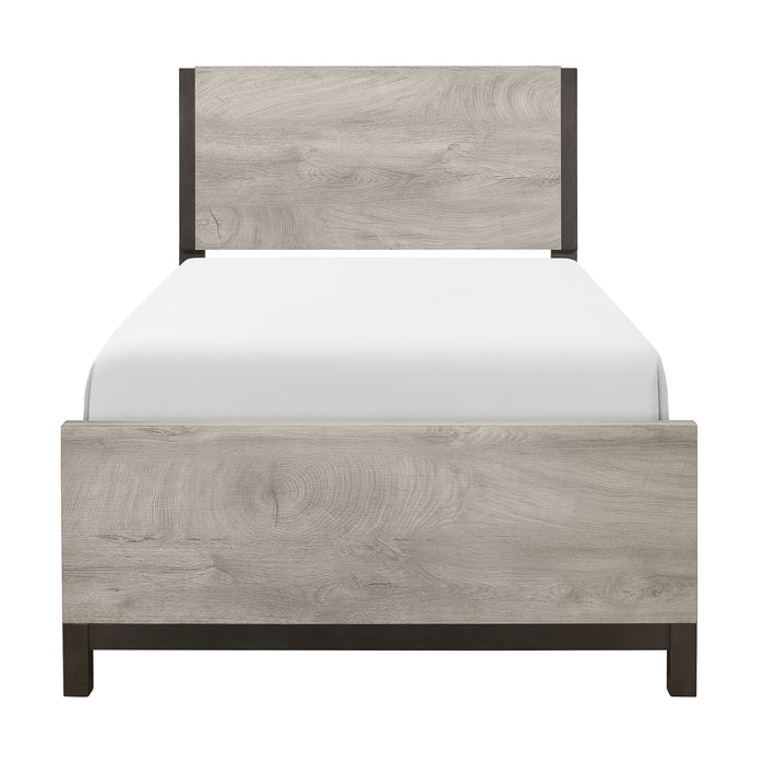 Zephyr Twin Bed in Gray - 1577T-1 - FAMSA Furniture (TX)