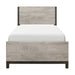 Zephyr Twin Bed in Gray - 1577T-1 - FAMSA Furniture (TX)
