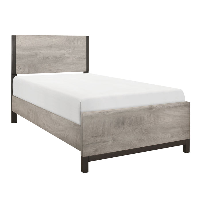 Zephyr Twin Bed in Gray - 1577T-1 - FAMSA Furniture (TX)