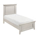 Donahue Twin Bed in White - 1581T-1 - FAMSA Furniture (TX)