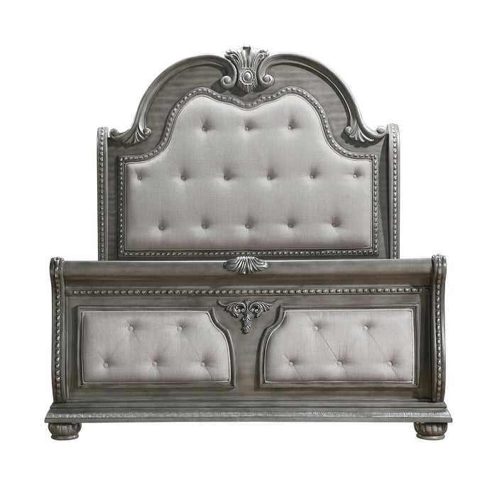 Bennington Eastern King Bed in Gray - 1583K-1EK - FAMSA Furniture (TX)