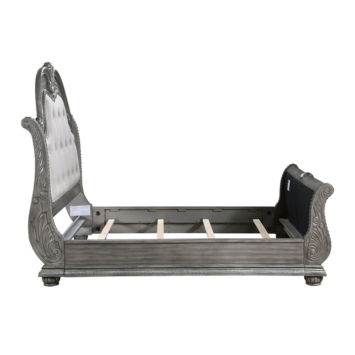 Bennington Eastern King Bed in Gray - 1583K-1EK - FAMSA Furniture (TX)