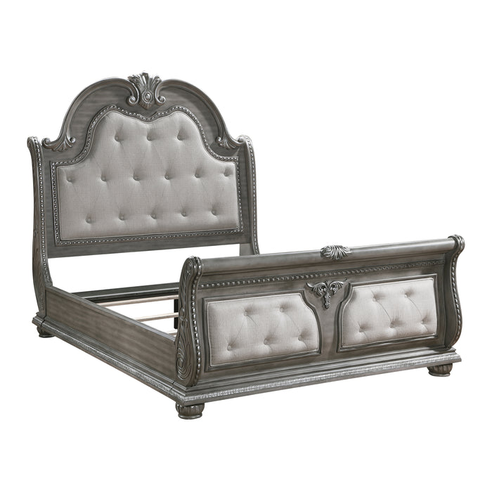 Bennington Eastern King Bed in Gray - 1583K-1EK - FAMSA Furniture (TX)