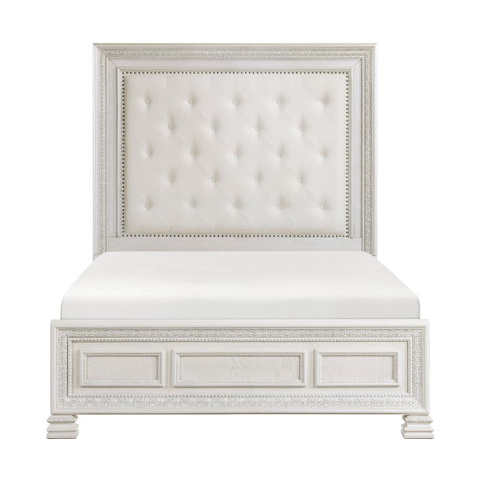 Theodora Queen Bed in White - 1596-1 - FAMSA Furniture (TX)