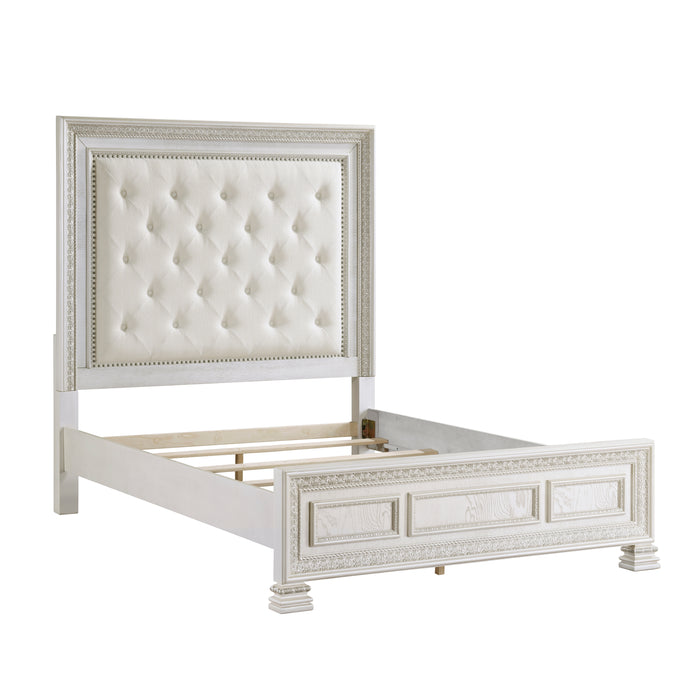 Theodora Queen Bed in White - 1596-1 - FAMSA Furniture (TX)