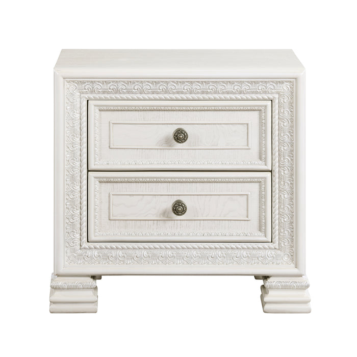 Theodora Nightstand in White - 1596-4 - FAMSA Furniture (TX)