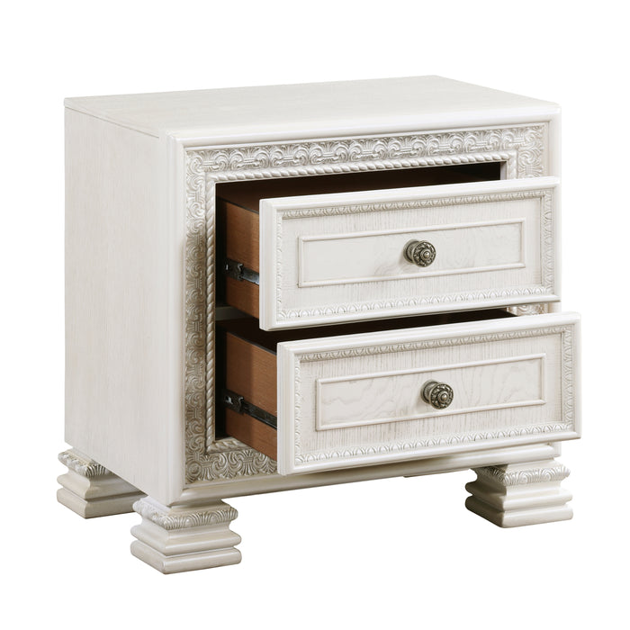 Theodora Nightstand in White - 1596-4 - FAMSA Furniture (TX)