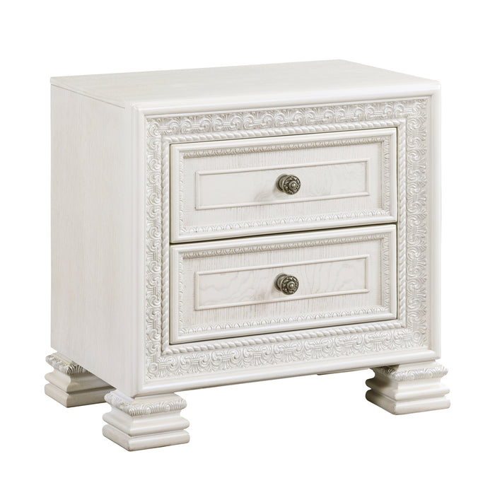 Theodora Nightstand in White - 1596-4 - FAMSA Furniture (TX)