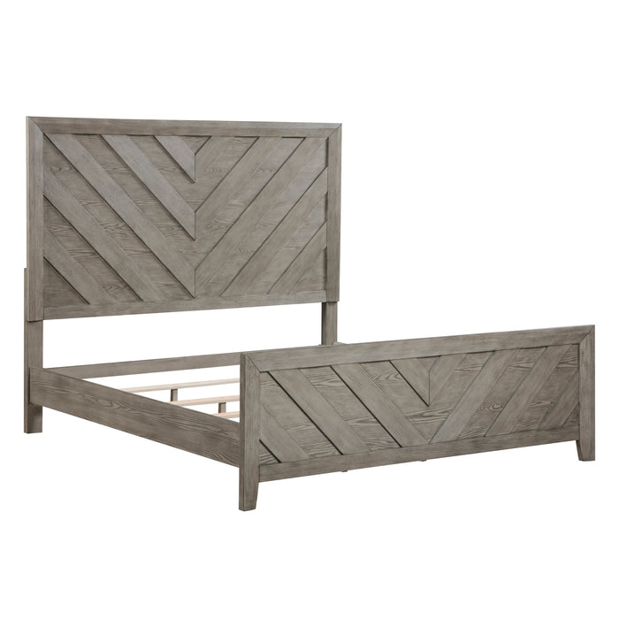 Silas Eastern King Bed in Gray - 1598K-1EK - FAMSA Furniture (TX)