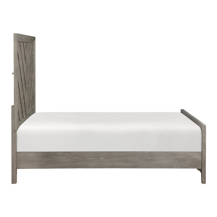 Silas Queen Bed in Gray - 1598-1 - FAMSA Furniture (TX)