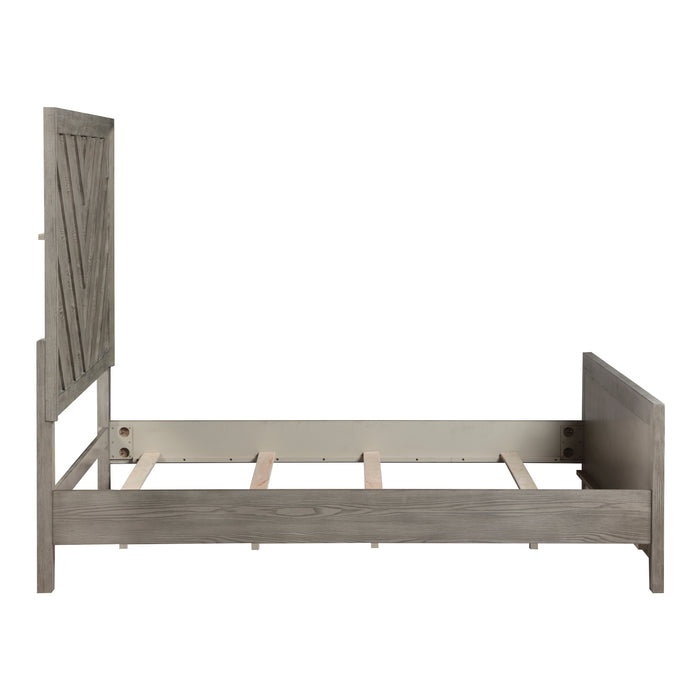 Silas Queen Bed in Gray - 1598-1 - FAMSA Furniture (TX)