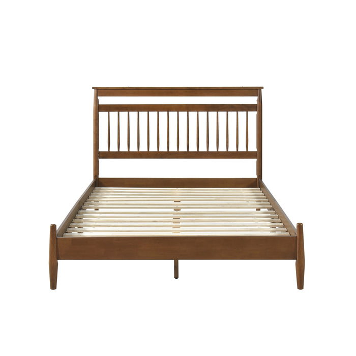 Arlo Queen Platform Bed in Brown - 1599-1 - FAMSA Furniture (TX)