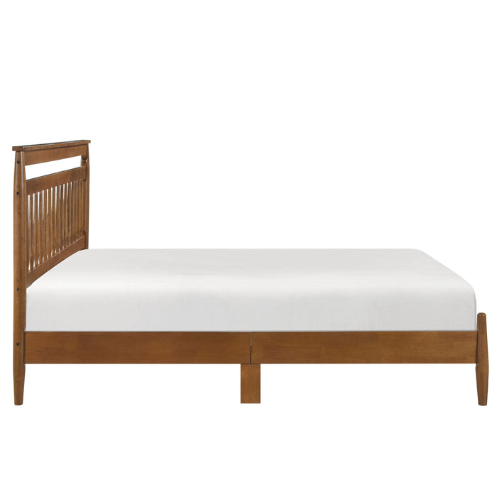 Arlo Queen Platform Bed in Brown - 1599-1 - FAMSA Furniture (TX)